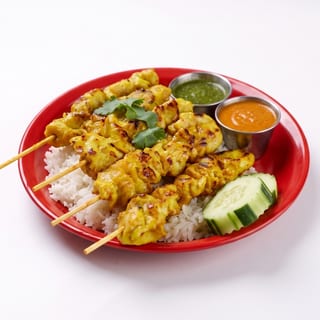 Kao Mon Gai Satay (Chicken Skewers)